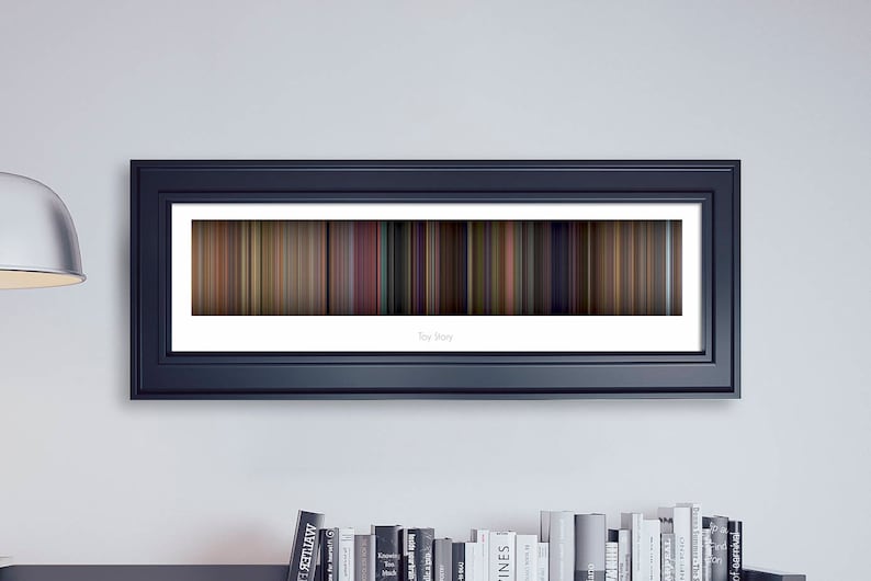 Toy Story // Movie Poster // Movie Barcode // Pixar Print // Etsy