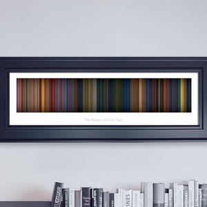The Princess and the Frog // Movie Poster // Movie Barcode // Disney Print // Wall Decor // Panoramic