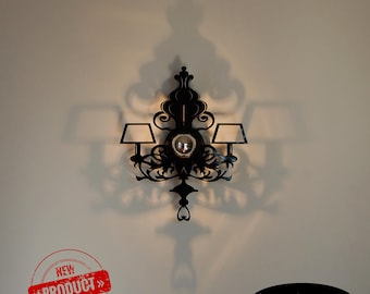 accesorio de lámpara de araña, aplique de pared barroca, 30 o 35 cm, modelo BARONA, LED de 7 vatios - 220 v, accesorio de iluminación contemporáneo, accesorio de diseño