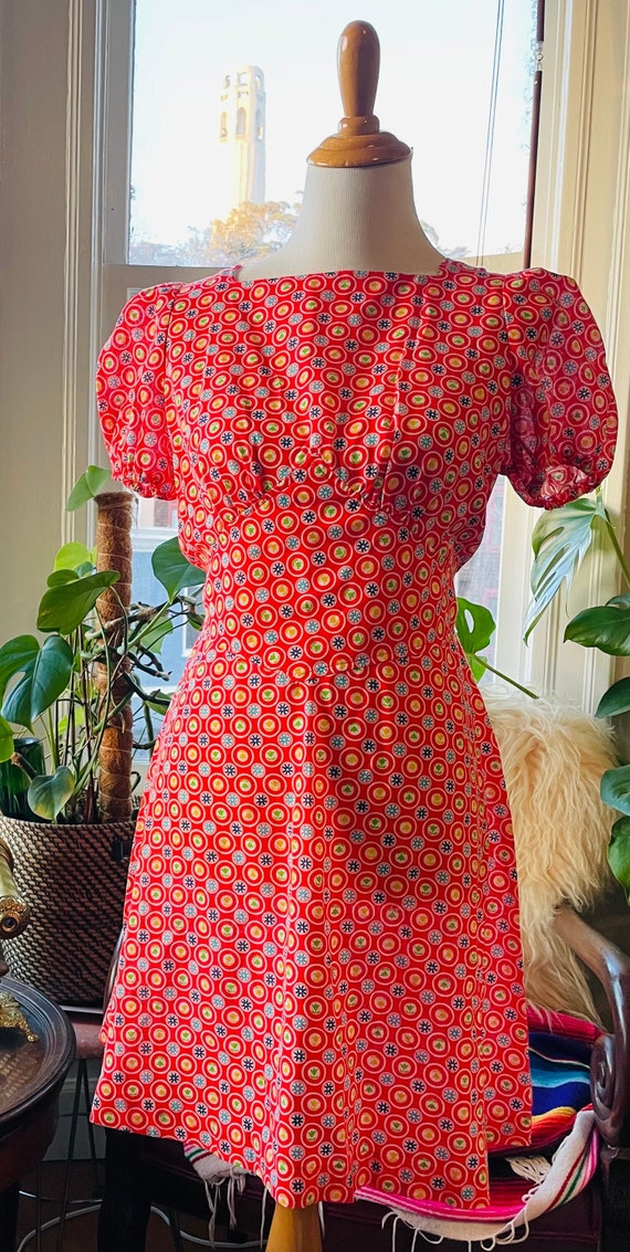 Vintage Red Polka Dot Dress