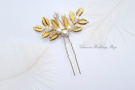 Hair pin gold jewellery clearance