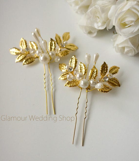 Sale Gold Hair Pins Wedding Hair Pin Wedding Hair Clip Etsy
