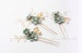 Sage Green Wedding Hair Pin Bridal Hair Pins Bridal Headpiece Bridal Hairpiece Wedding Hair Bridal Hair Accessory Bridal Hair Piece 