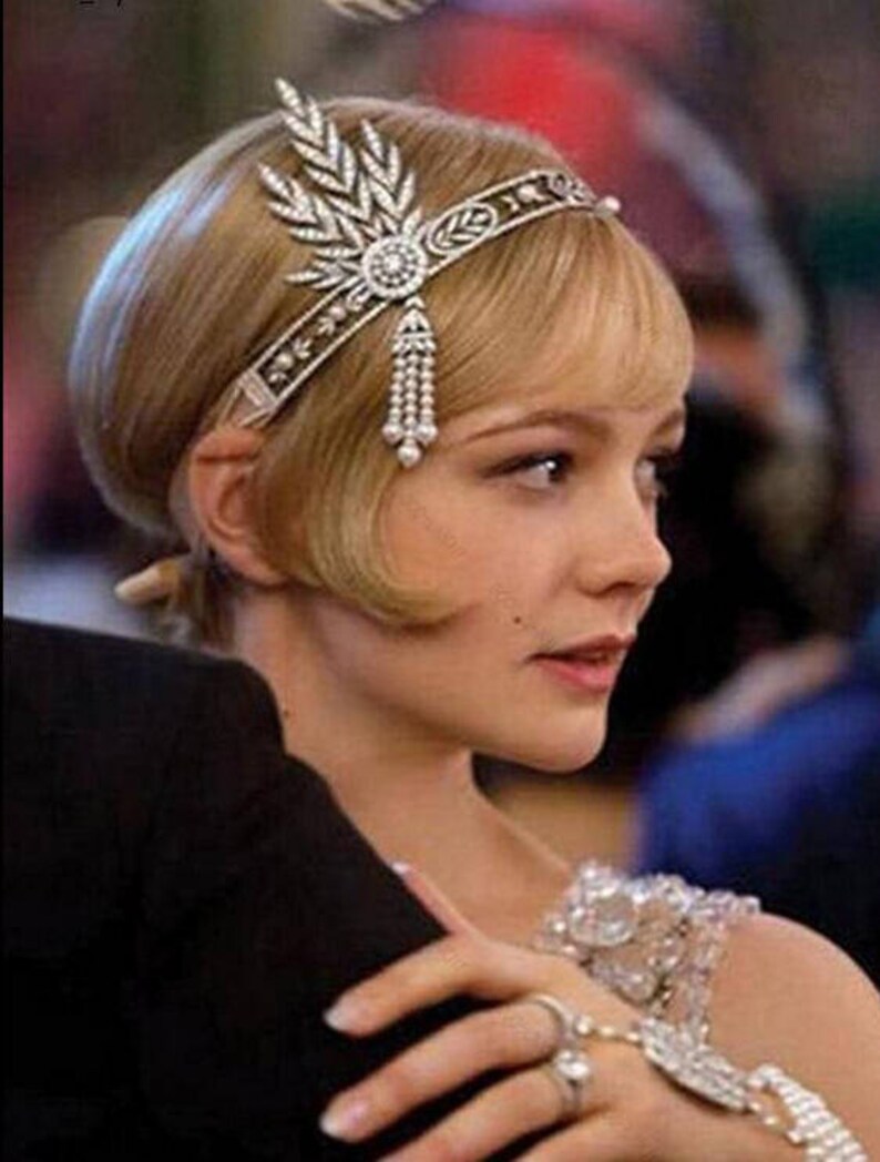 Bandeau Plume De Paon Année 20 Gatsby Couronne Plume Accessoires Gatsby