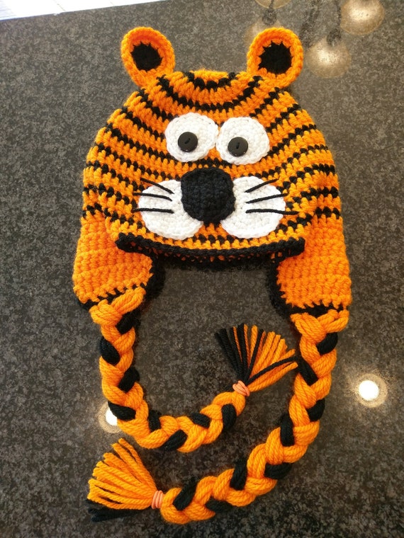 crochet tiger hat