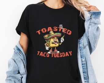 Funny Taco Tuesday Tee, Cannabis Smoker Graphic Unisex Shirt