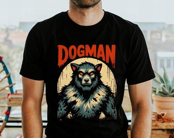 Dogman Cryptid Graphic T-shirt: grappig uniseks dierenshirt