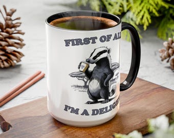 Honey Badger Coffee Mug: Funny Animal Lover Gift