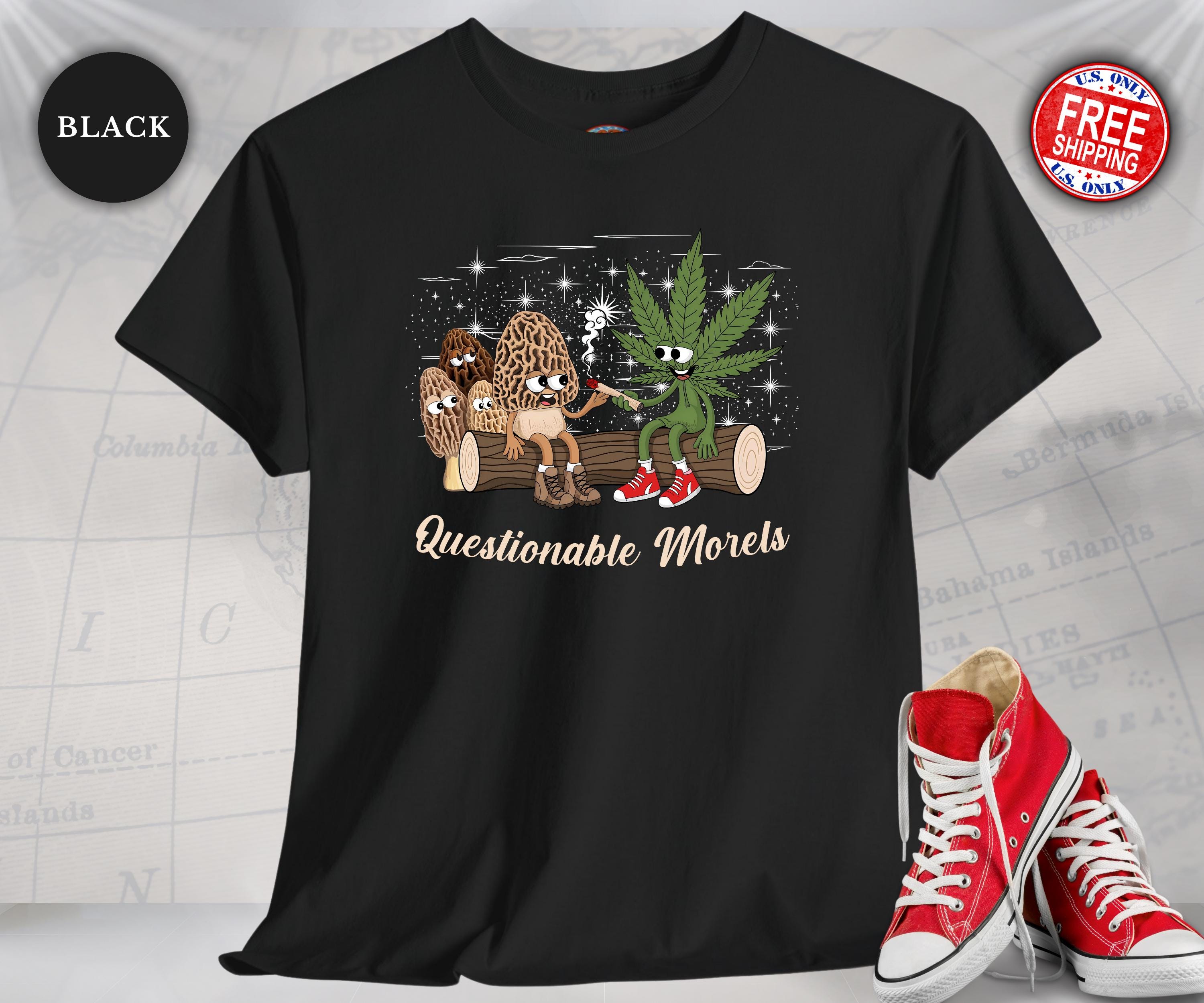 Questionable Morels Funny Questionable Morels Unisex Heavy Cotton Tee - Morel Mushroom ...
