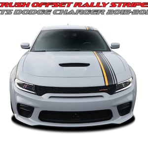 Crush Offset Rally Stripe Vinyl Decal Fits Dodge Charger 2015-2023