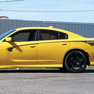 Custom Side Stripe Kit Graphic Vinyl Decals Fits Dodge Charger 2015-2022