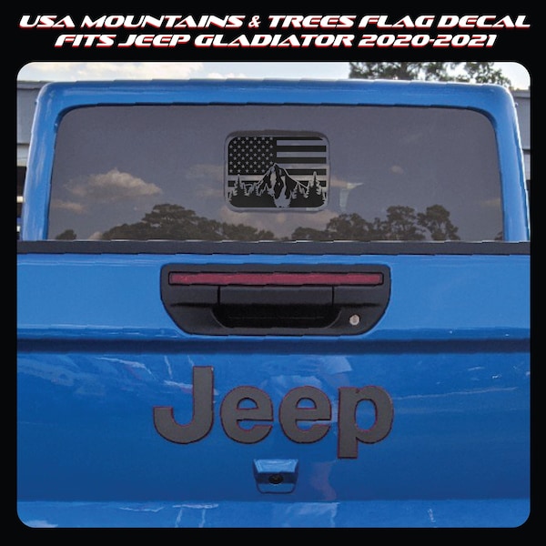 Jeep Gladiator Rear Window Decals Etsy
