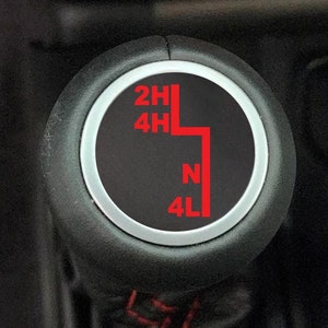 4x4 Shifter Vinyl Decal Fits Jeep Wrangler 2018-2025/Fits Jeep Gladiator 2020-2025