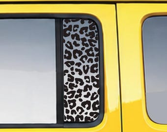 Leopard Print Side Window Vinyl Decal Fits Jeep Wrangler JL 2018-2026/Gladiator JT 2020-2026