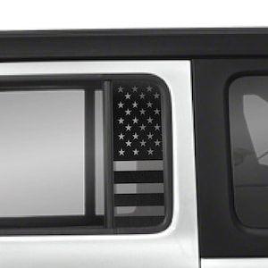 American Flag Side Window Vinyl Decal Fits Jeep Wrangler JL 2016-2024/Fits Jeep Gladiator JT 2020-2024