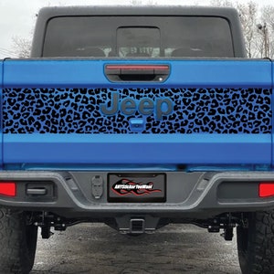 Pre-cut Leopard Print Tailgate Vinyl Decal Fits Jeep Gladiator JT 2020-2023