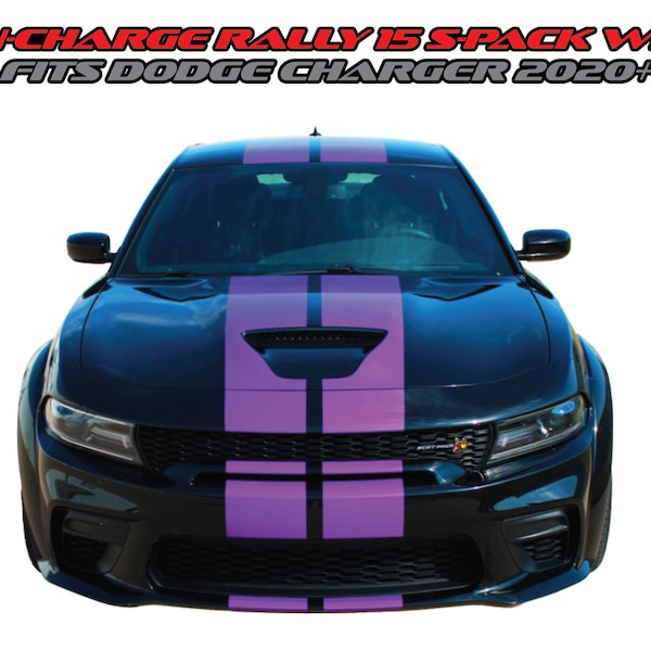 N-Charge Rally 15 S-Pack WB Stripes Fits Dodge Charger R/T Scat Pack SRT 392 Hellcat Widebody 2020-2023