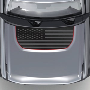 3 Tone American Flag Blackout Hood Vinyl Decal Fits Ford Bronco 2021-2023