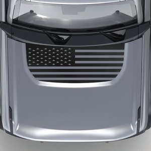 American Flag Blackout Hood Vinyl Decal Fits Ford Bronco 2021-2023