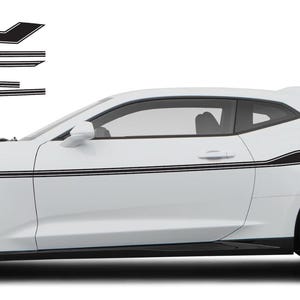 x2 Side Stripe Kit Vinyl Decals Fits Chevrolet Camaro ZL1 2017-2024