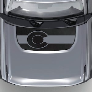 Colorado Flag Blackout Hood Vinyl Decal Fits Ford Bronco 2021-2023