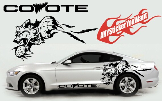 X2 Coyote Vinyl Graphic Decal Sticker FITS Ford Mustang - Etsy Österreich