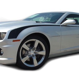 x2 Throwback Hockey Side Stripe Vinyl Decals Fits Chevrolet Camaro 2010-2013