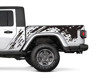 Pegatinas de vinilo laterales con diseño de salpicaduras de barro para Jeep Gladiator 2020-2026