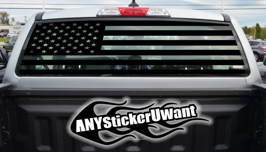 USA American Flag Rear Window Vinyl Decal Sticker Fits Ford Ranger 2020