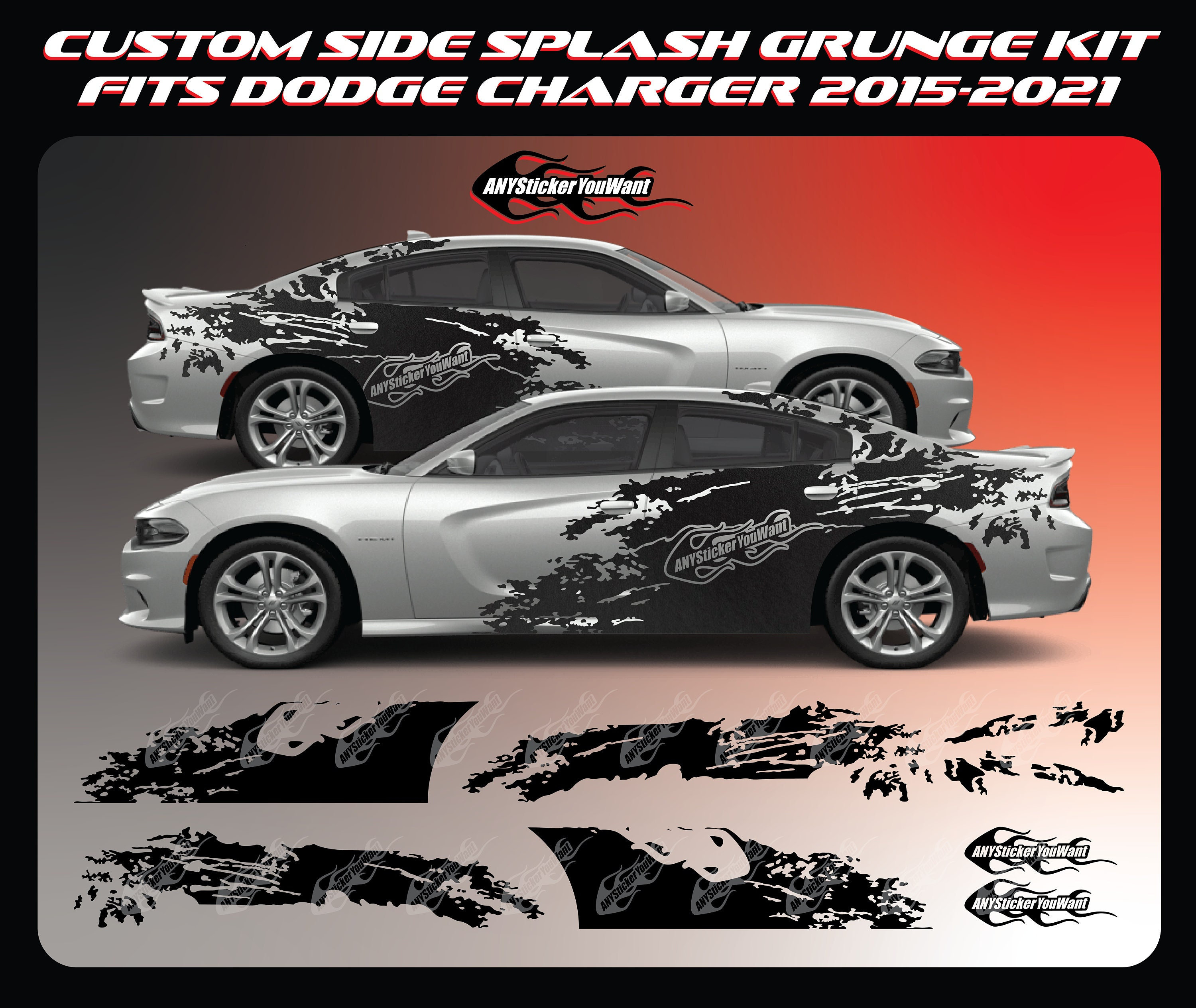 Dodge charger stickers discount