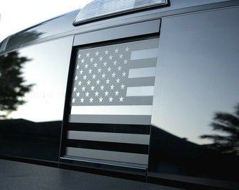 Usa American Flag Vinyl Decal Rear Sliding Window Sticker Fits Dodge RAM 2010-2019