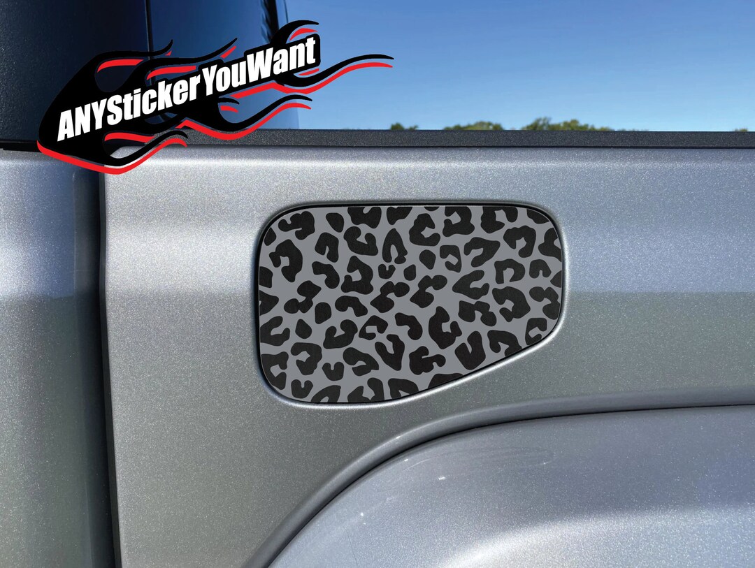 Leopard Print Gas Cap Fuel Door Vinyl Decal Fits Jeep Gladiator Etsy