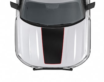 Vinilo adhesivo de dos tonos en negro para el capó, compatible con Ford Bronco Sport 2021-2026.