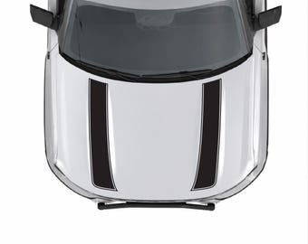 Pegatinas de vinilo con franjas decorativas para el capó, compatibles con Ford Bronco Sport 2021-2026.