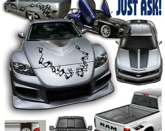 thumbnail image 2 of ANYStickerYouWant Coyote Windshield Graphic Vinyl Decal For Ford Mustang (White) 2 of 5