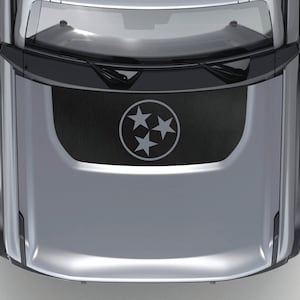 Tennessee Flag Blackout Hood Vinyl Decal Fits Ford Bronco 2021-2023