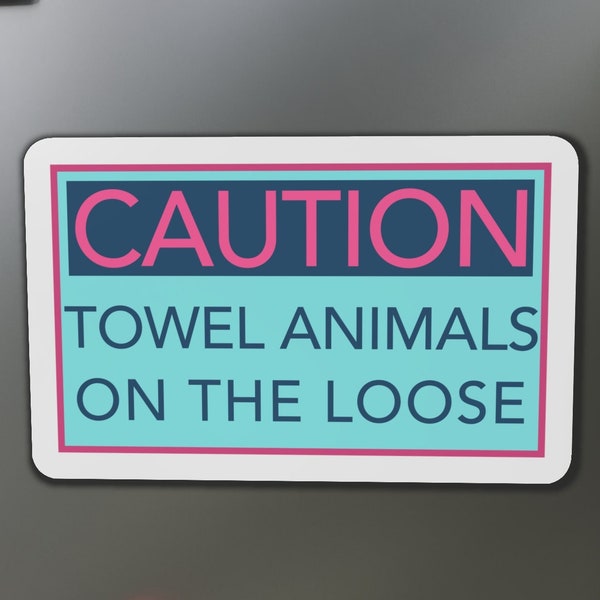 Towel Animals Magnet