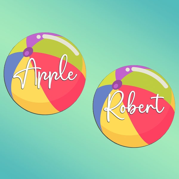 Beach Ball Cruise Door Magnet - Customizable