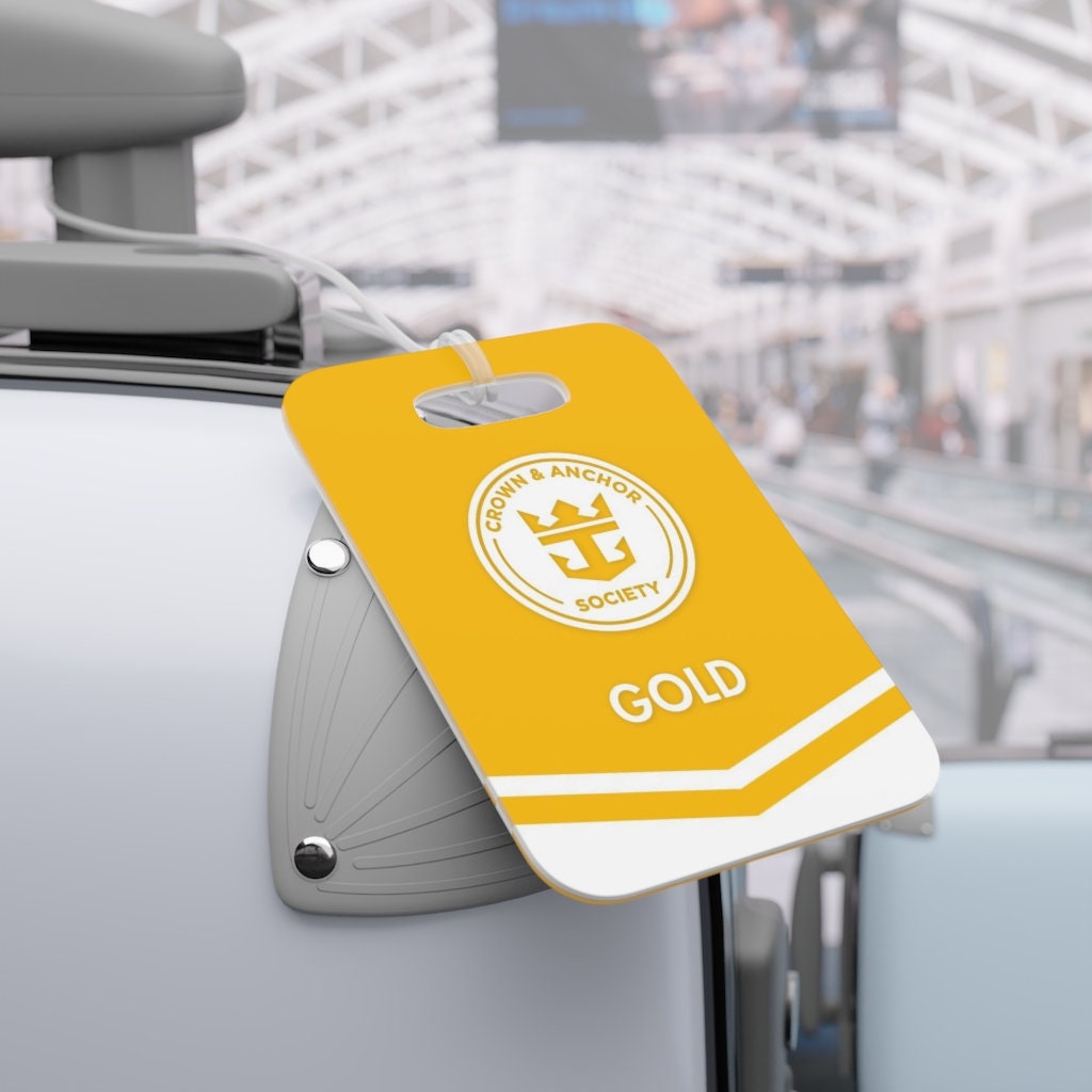 Gold Luggage Tags Etsy