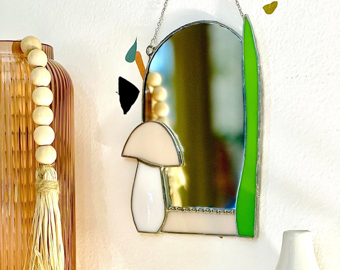 Small Mushroom Accent Mirror