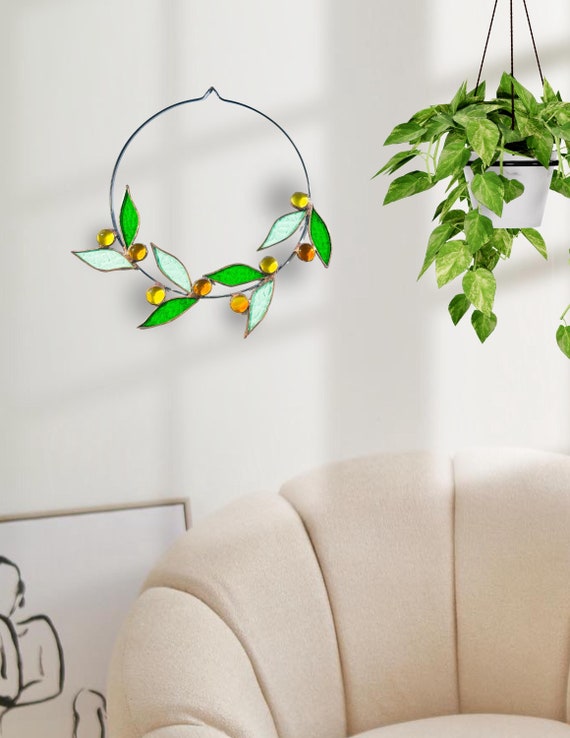 Stained Glass Flora Wreath