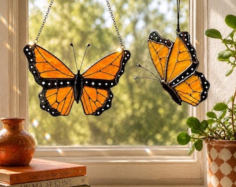 Monarchfalter Glasmalerei Suncatcher