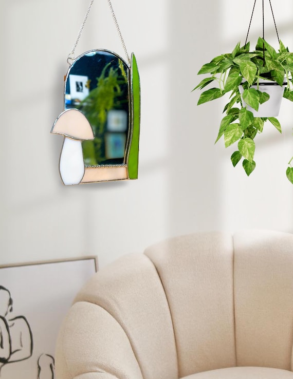 Small Mushroom Accent Mirror