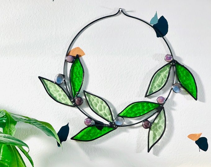 Stained Glass Flora Wreath