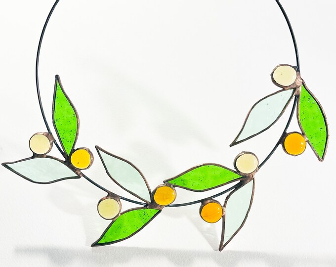 Stained Glass Flora Wreath