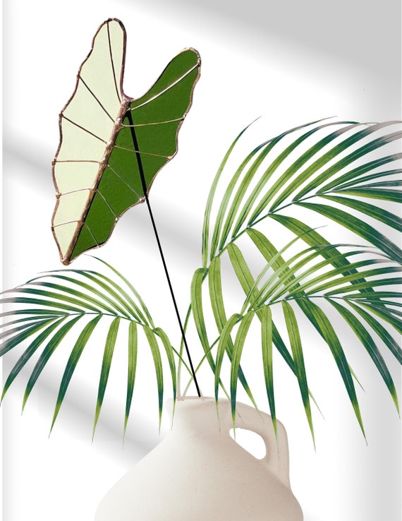 Glass Alocasia Leaf