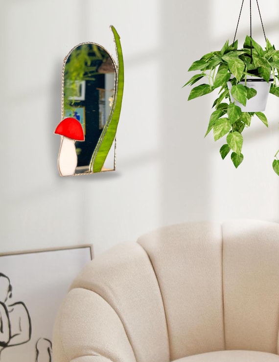 Small Mushroom Accent Mirror