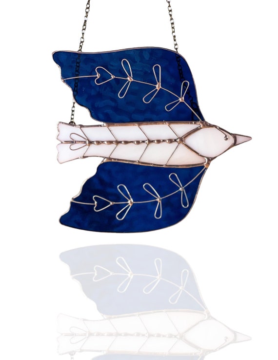 Stained Glass Folk Art Bird