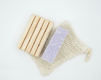 Porte-savon en bois de pin fait main : rectangle ou triangle