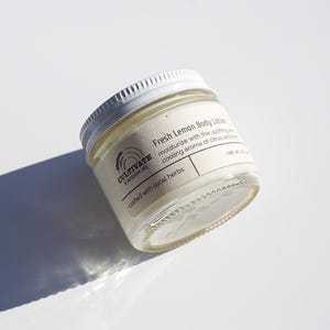 Fresh Lemon Hand and Body Lotion, Citrus Lotion, Herbal Hand Moisturizer, Cooling, Refreshing, Natural Lotion, Handmade in Alabama